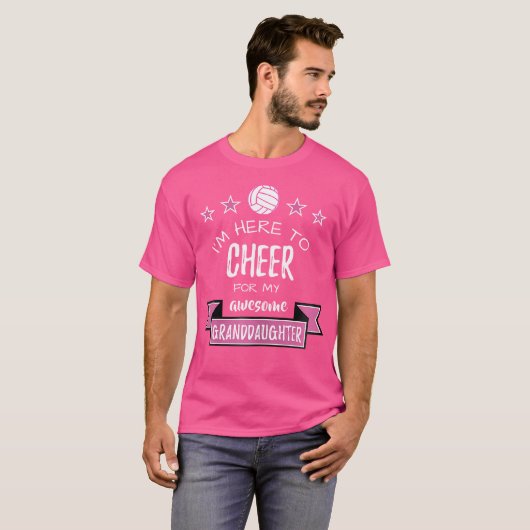 Trotse Volleybal Grootmoeder T Shirt (Voorkant volledig)