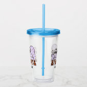 Trotse volleybal moeder – het dienen van ondersteu acryl drinkbeker (Rechts)