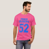 Trotse volleybal oma nummer 52 b t-shirt (Voorkant volledig)