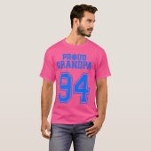 Trotse volleybal opa nummer 94 b t-shirt (Voorkant volledig)