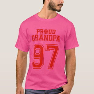 Trotse volleybal opa nummer 97 R T-shirt