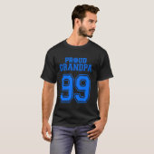Trotse Volleybal Opa Nummer 99 B T-shirt (Voorkant volledig)