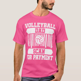 Trotse Volleybal Vader Vaderdag meisje jongen grap T-shirt