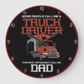 Trotse vrachtwagenchauffeur, noem me papa grote klok (Voorkant)