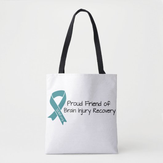 Trotse vriend van Brain Injury Recovery Canvas tas (Voorkant)