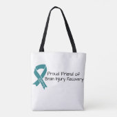 Trotse vriend van Brain Injury Recovery Canvas tas (Achterkant)