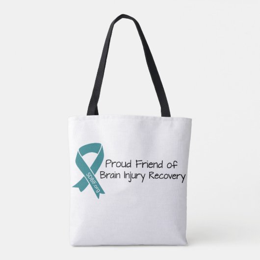 Trotse vriend van Brain Injury Recovery Canvas tas (Achterkant)