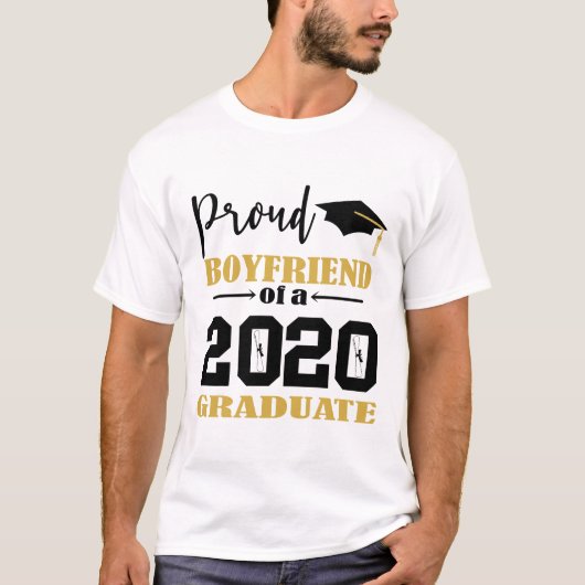Trotse vriend van een 2020 Afstuderen T-shirt (Voorkant)