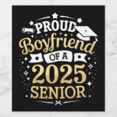 Trotse vriend van een Afstuderen Afstuderen uit 20 Wijn Etiket (Enkel label)