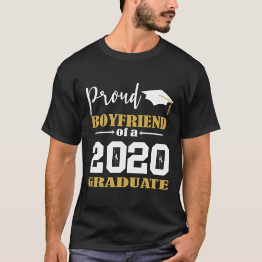Trotse vriend van een Afstuderen wit 2020 T-shirt (Voorkant)