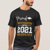 Trotse vriend van een Afstuderen wit 2021 T-shirt (Voorkant)