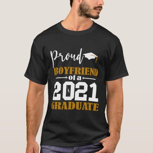Trotse vriend van een Afstuderen wit 2021 T-shirt (Voorkant)