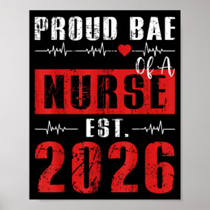 Trotse vriend van een verpleegster sinds 2026 pas poster