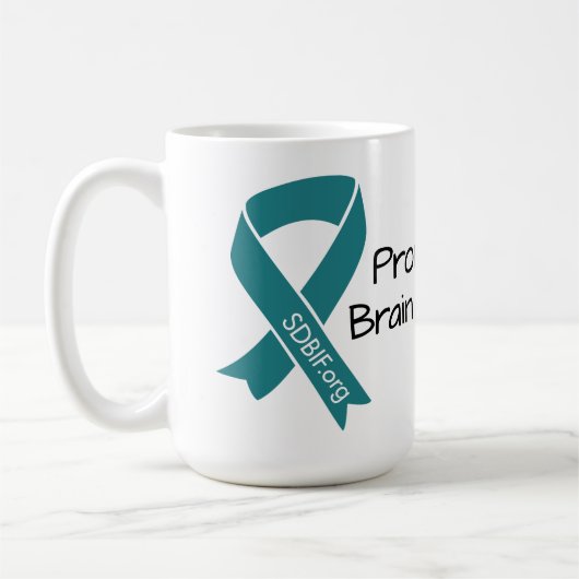 Trotse Vriend Van Hersenletsel Herstel Koffie Mok (Links)