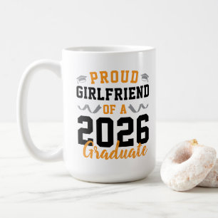 Trotse vriendin van een 2026 afstudeerfeest aangep koffiemok