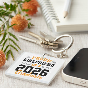 Trotse Vriendin van een 2026 Afstudeerfeest Maatwe Sleutelhanger