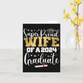 Trotse Vrouw 2024 Afstuderen Senior Afstuderen Col Kaart (Gele Bloem)