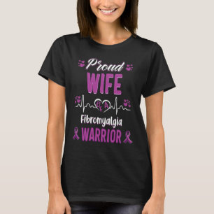 Trotse vrouw Fibromyalgie Warrior Awareness Ribbon T-shirt