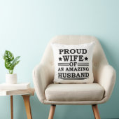 Trotse Vrouw Geweldige Man Kussen (Stoel)