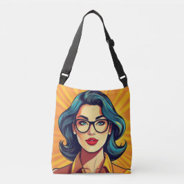 Trotse vrouw stripboek / Pop Art Style Crossbody Tas
