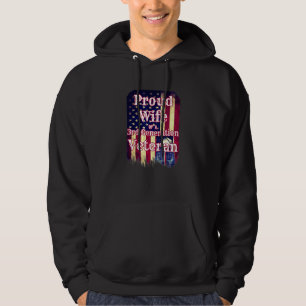 Trotse Vrouw van een 3e Generatie Veteraan Militai Hoodie