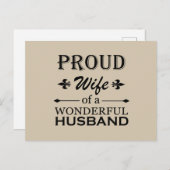 trotse vrouw van een geweldige man feestdagenkaart (Voorkant / Achterkant)