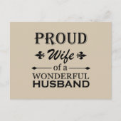 trotse vrouw van een geweldige man feestdagenkaart (Voorkant)