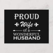 trotse vrouw van een geweldige man feestdagenkaart (Voorkant)