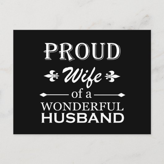 trotse vrouw van een geweldige man feestdagenkaart (Voorkant)