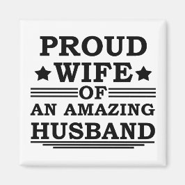 Trotse vrouw van een geweldige man magneet