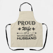 trotse vrouw van een geweldige man schort (Voorkant)