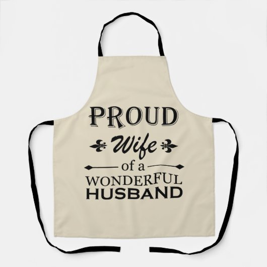 trotse vrouw van een geweldige man schort (Voorkant)