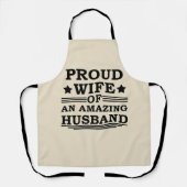 Trotse vrouw van een geweldige man schort (Voorkant)