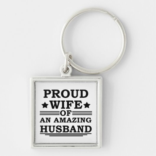 Trotse vrouw van een geweldige man sleutelhanger (Voorkant)