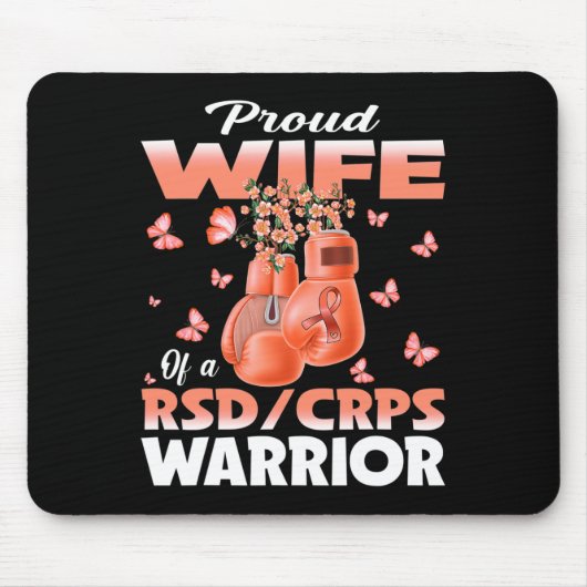 Trotse vrouw van een RSD Corps Warrior Awareness B Muismat (Voorkant)