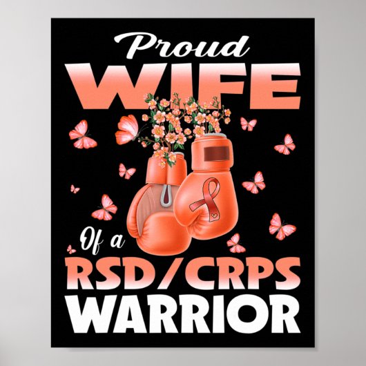 Trotse vrouw van een RSD Corps Warrior Awareness B Poster (Voorkant)