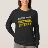 Trotse vrouw van een Vietnamveteraan patriottisch T-shirt (Voorkant)