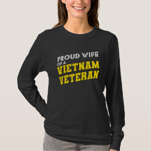 Trotse vrouw van een Vietnamveteraan patriottisch T-shirt