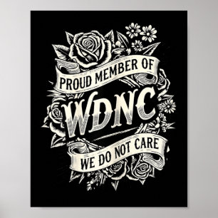 Trotse vrouwen wdnc we doen er niet toe club citat poster