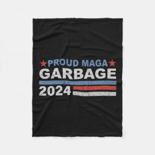 Trotse vuilnis Trump supporter 1 Fleece Deken