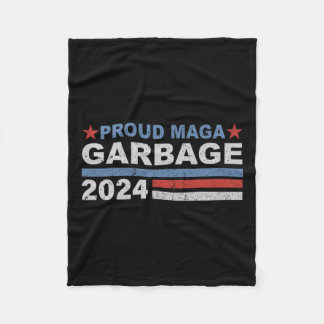 Trotse vuilnis Trump supporter 1 Fleece Deken