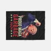 Trotse vuilnis Trump supporter 4 Fleece Deken (Voorkant (Horizontaal))