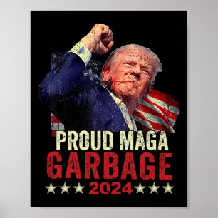 Trotse vuilnis Trump supporter 4 Poster