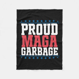 Trotse vuilnis Trump supporter 7 Fleece Deken