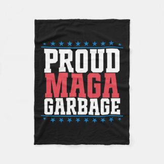 Trotse vuilnis Trump supporter 7 Fleece Deken