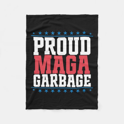 Trotse vuilnis Trump supporter 7 Fleece Deken (Voorkant)