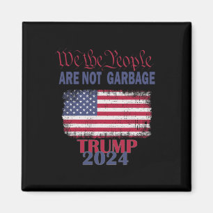 Trotse vuilnisbak Trump-aanhanger Wij het volk zij Magneet