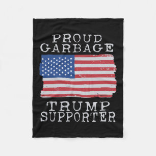 Trotse vuilnisman Trump-aanhanger Pro Trump Garbag Fleece Deken
