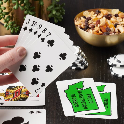 Trotse Washington Redneck Pokerkaarten (Insitu)