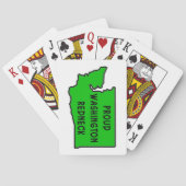 Trotse Washington Redneck Pokerkaarten (Achterkant)